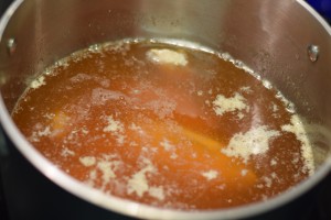 Broth for cooking chicken