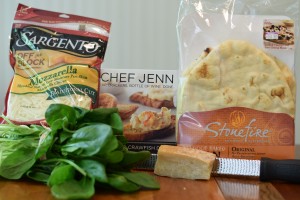 Chef Jenn's Crawfish Flatbread ingredients